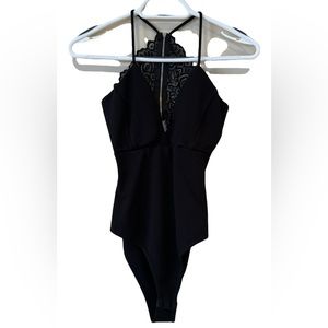 Fashion Nova Plunge Lace Bodysuit
